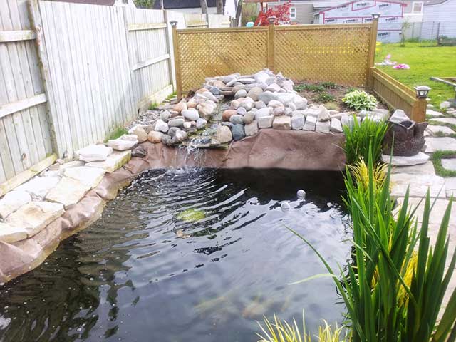 Hiding pond liner